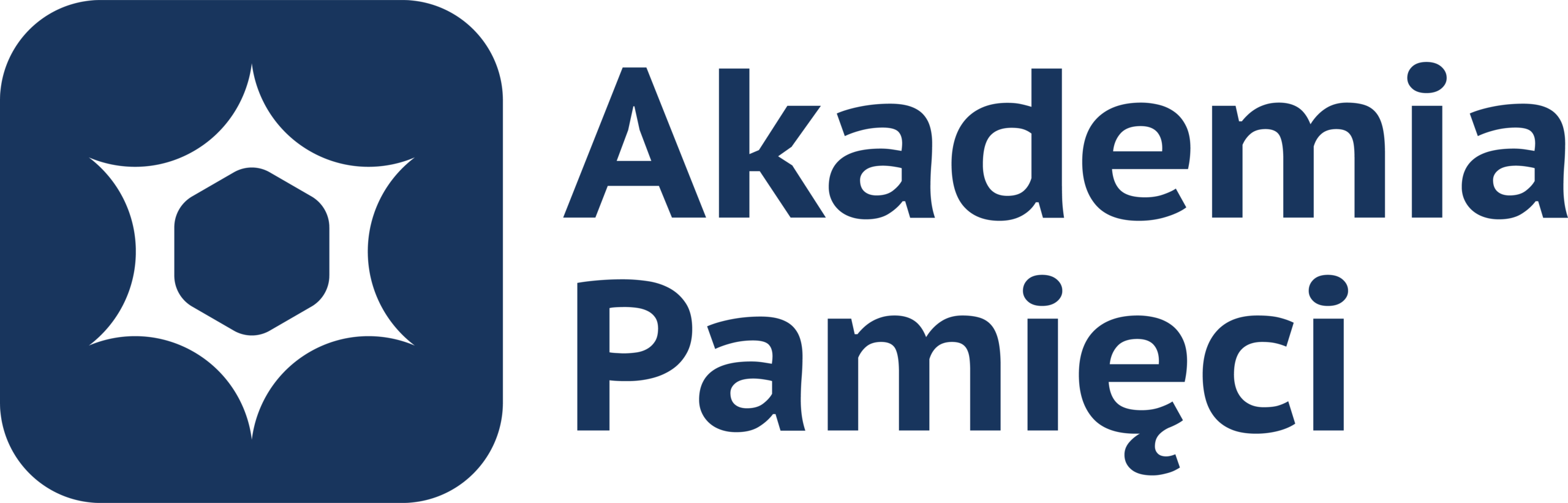 Logo Akademia Pamięci Warmia granat